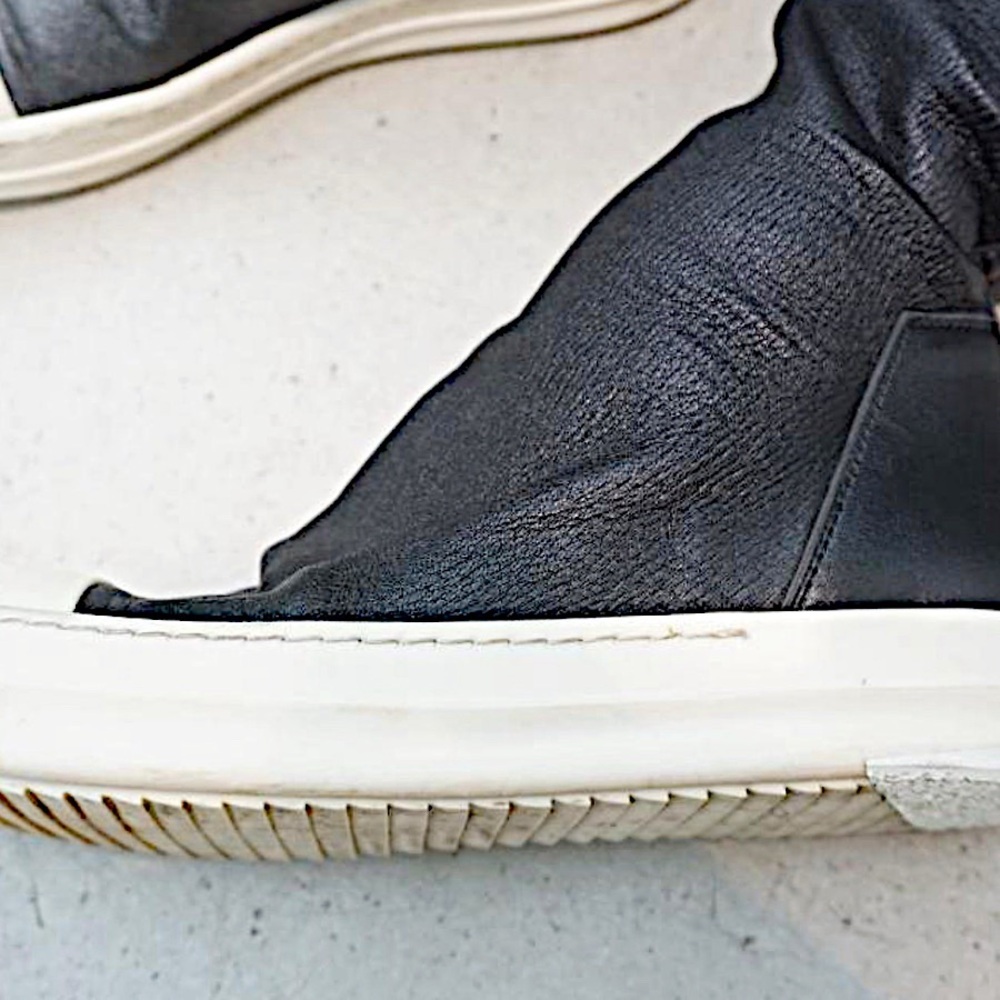 Authentic Rick Owens 19 AW Leather Stocking Thigh High Sneaker Shoes - Picture 5 of 9